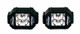 Kubota RTV 3w 2X2 A-Pillar Light Kit (1.75" Clamps)